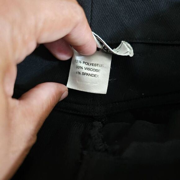 St John Sport by Marie Gray Black Pants Size 14 - Picture 10 of 10